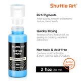 Acrylic Paint Set, 25 Vintage Colours, 2Oz/60Ml Bottles, Rich Pigmented, Premium Acrylic Paints For Artists, Beginners And Kids On Rocks Crafts Canvas Wood Ceramic