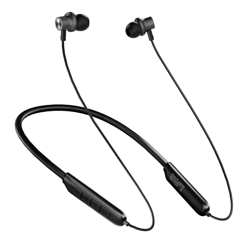 Bluetooth Headphones - N8 Wireless Earbuds With Magnetic Neckband | 40Hrs Play