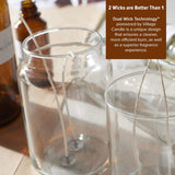 Christmas Spice, Large Glass Apothecary Jar Scented Candle, 21.25 Oz, Red