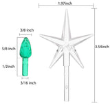 150 Pieces Ceramic Christmas Tree Replacement Lights, Multi Color Medium Plastic Light Up Twist/Bulbs And 1 Piece Cerami