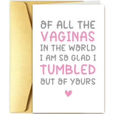 Rude Funny Mothers Day Card For Mom, Cheeky Mothers Day Card From Daughter Son, Of All The Fannies In The World...