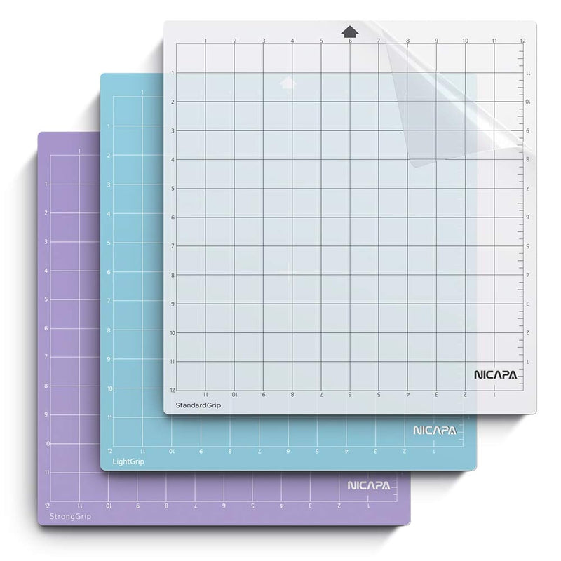 Replacement Cutting Mat For Silhouette(12X12 Inch 3Pack-Standardgrip?Lightgrip