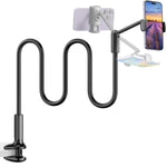 Gooseneck Phone Holder for Bed, 360° Adjustable Stand for 4.7-7" Devices