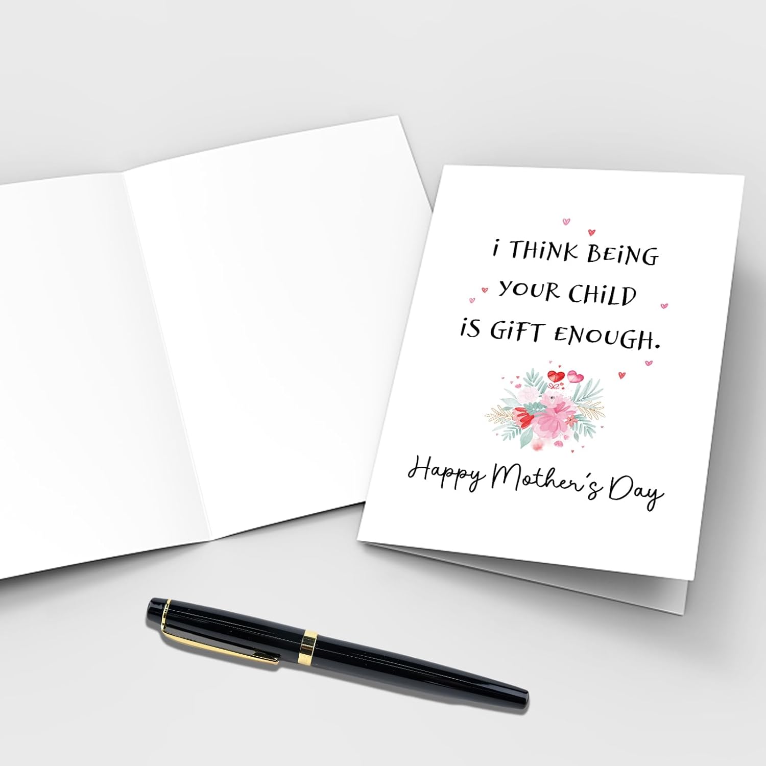 Funny Mothers Day Card From Kids, Humorous Mother'S Day Card From Daughter Son, Happy Mother'S Day Card For Mom Stepmom, I Think Being Your Child Is Gift Enough
