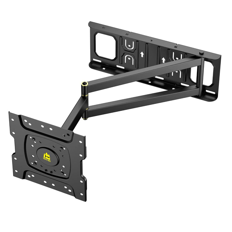 Corner Tv Wall Mount With 25.6Inch Long Arm, Full Motion Tv Mount Swivel And T