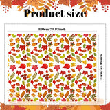 3 Pcs Fall Plastic Tablecloth Rectangle Autumn Leaves 54 X 72
