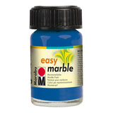 Marabu Easy Marble Paint - Azure Blue - Hydro Dipping Paint for Tumblers, Ceramic, Paper, Glass, and More - 15ml Bottle
