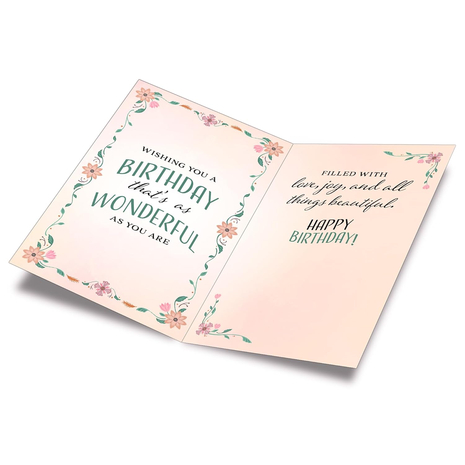 Happy Birthday Card For Aunt, Made In America, Eco-Friendly, Thick Card Stock With Premium Envelope 5In X 7.75In, Packaged In Protective Mailer