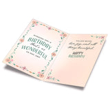 Happy Birthday Card For Aunt, Made In America, Eco-Friendly, Thick Card Stock With Premium Envelope 5In X 7.75In, Packaged In Protective Mailer