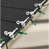 Commercial Deluxe Christmas Light Clips - Box Of 50 Clips For Shingle, Gutter Or Roof - C5,C6,C7,C9,C12,Globe,Mini Lights - Swivel Lock Design - Fast Install Outdoor Clips
