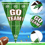 5 Pieces Football Pennant Banner, 9.8Ft, Football Party Decoration