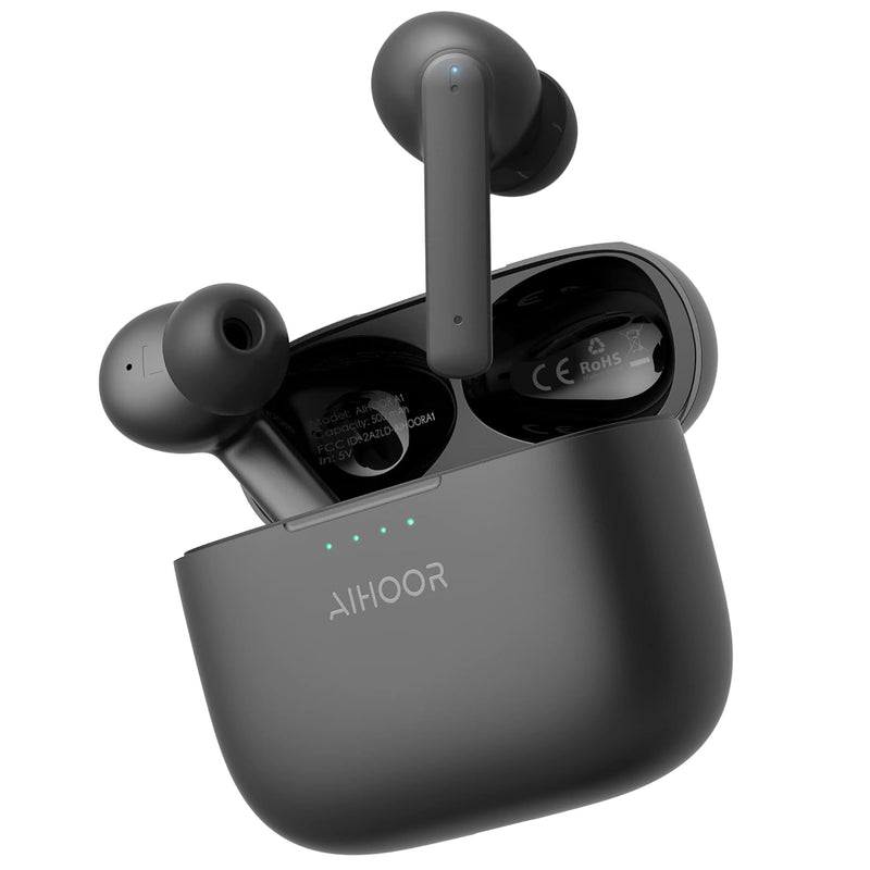 True Wireless Earbuds, Active Noise Cancelling In-Ear Headphones With Charging