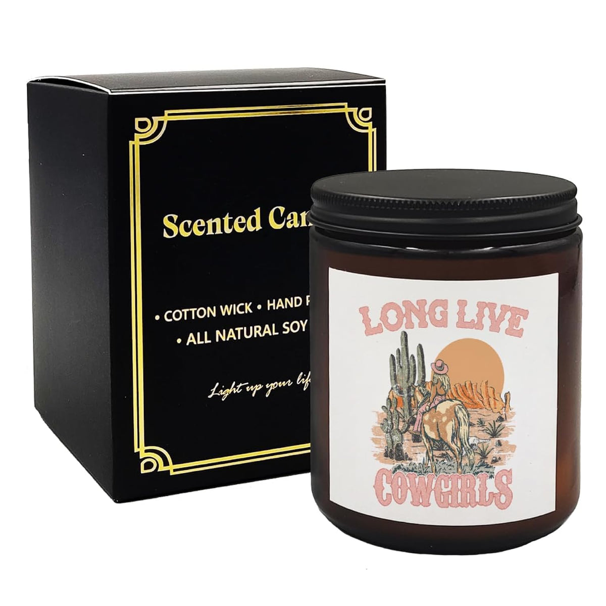 Western Candles, Cowgirl Candle, Cowgirl Gifts For Women, Cowgirl Room Decor, Long Live Cowgirls Scented Candles