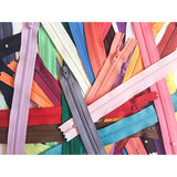 10 Inch Assorted Colors Zippers Number 3 Nylon Coil Set Of 30 Pieces