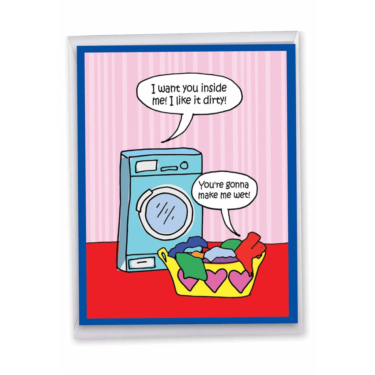 Jumbo Funny Valentine'S Day Greeting Card 8.5 X 11 Inch With Envelope (1 Pack) Oversize Jumbo Laundry Humor J9205Vdg