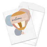 Huge Illustrated Welcome Baby Card / 8.5" X 11" Large Newborn Greeting Card/Adorable Extra Large Congratulations New Parents Card