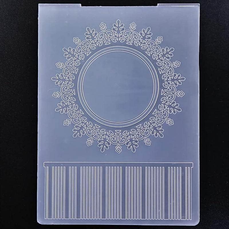 Merry Christmas Snowflake Background Plastic Embossing Folders For Card Making