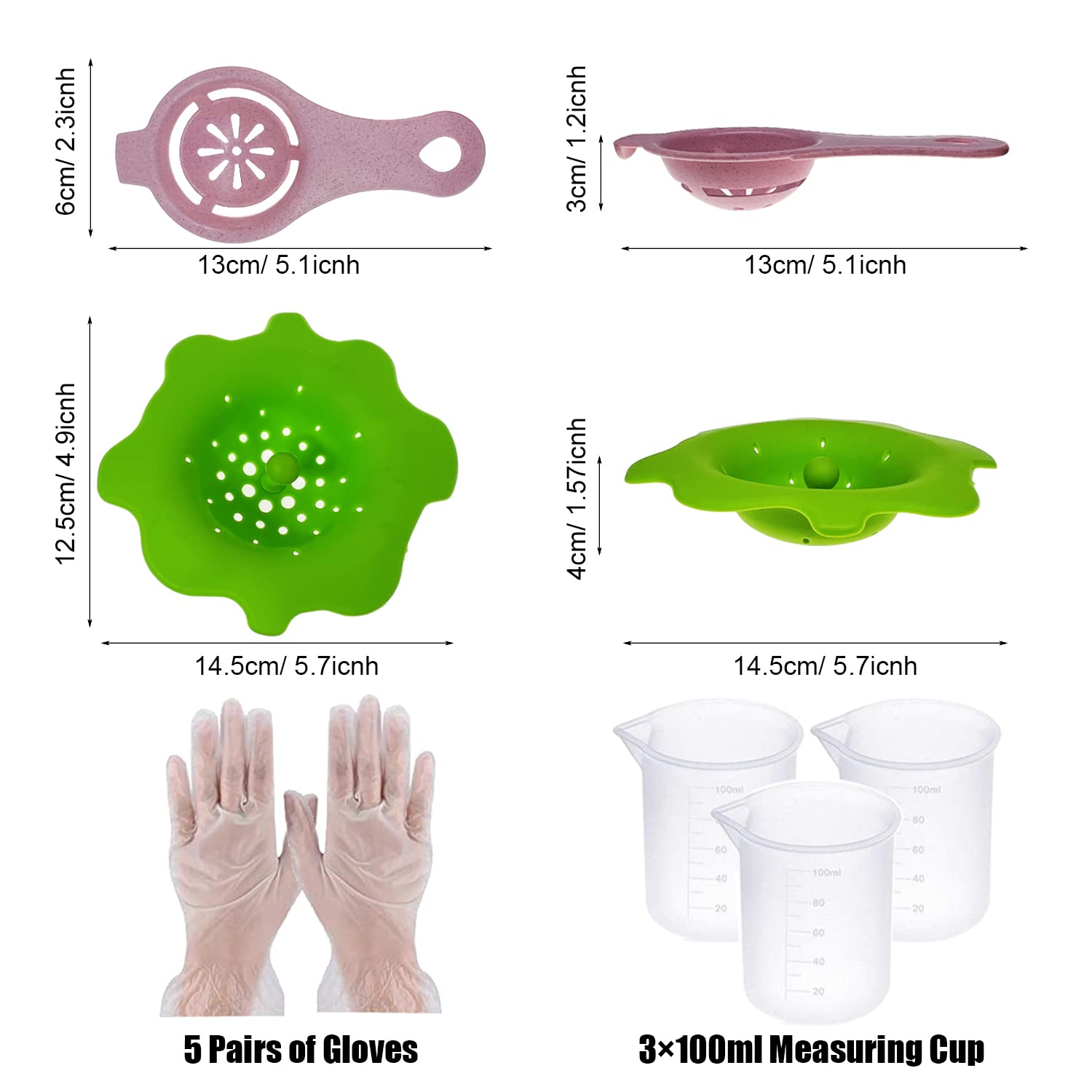 35 Pcs Acrylic Pouring Strainers Set, 11 Pcs Plastic Silicone Paint Pouring Strainers Painting Tools Kits Drawing Sets For Diy Paint