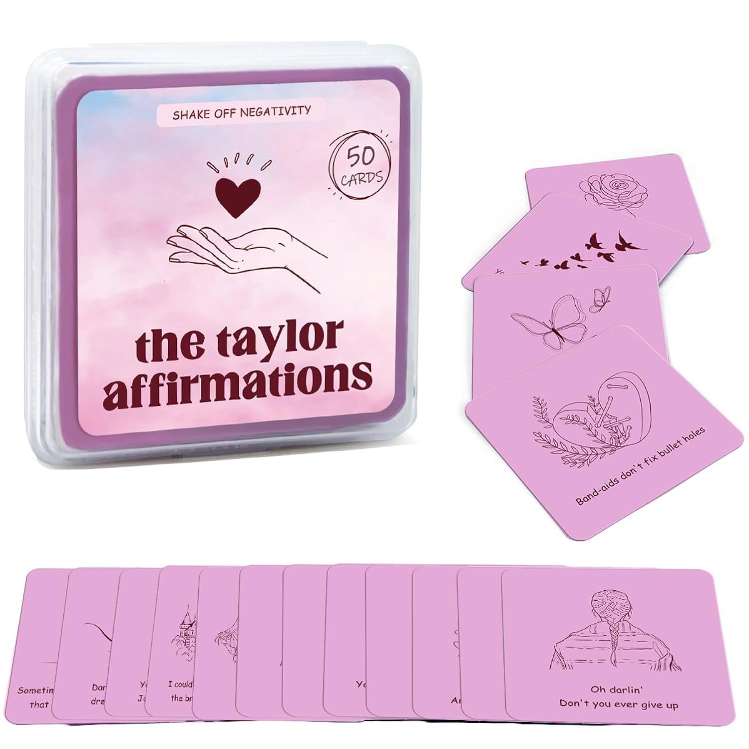 Positive Affirmation Cards For Women Inspirational Birthday Gifts For Music Lovers Motivational Cards For Game Nights Easter Mother’S Day Gifts (50Pcs)