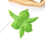 50Pcs Artificial Floral Calyx Petals Green Circular Fabric Floral Base With Holes For Diy Wedding Party Decorations Crafts Scrapbooking Accessories