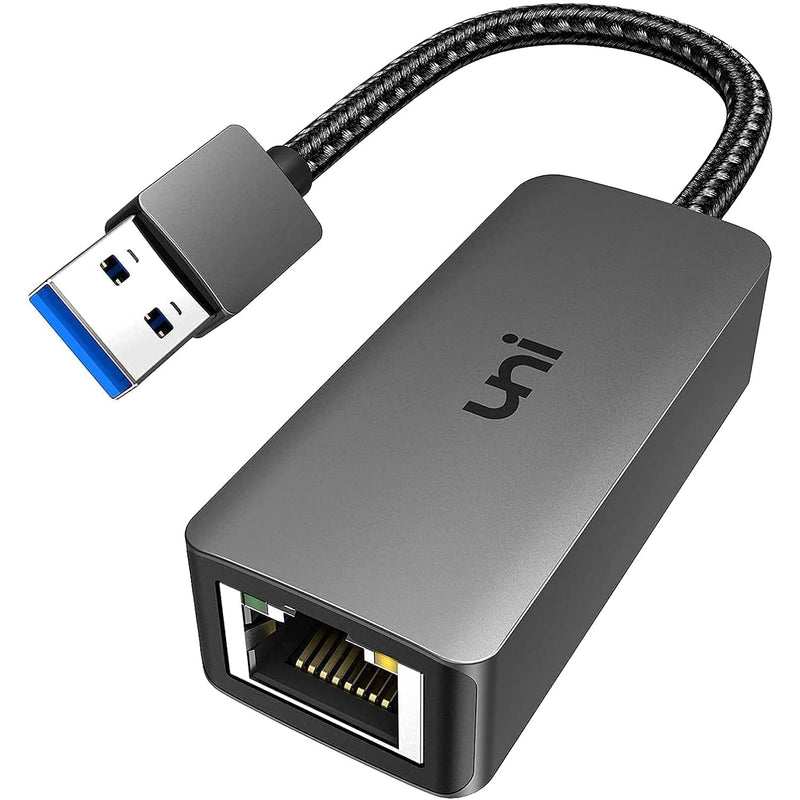 USB to Ethernet Adapter, uni Driver Free USB 3.0 to 100/1000 Gigabit Ethernet