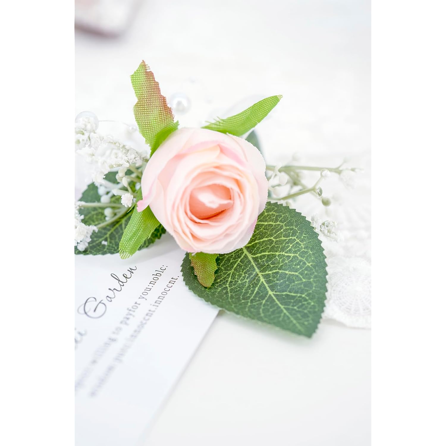 1Pc Single Pink Boutonnieres For Men Wedding Prom, Artificial Rose Flower Groom And Groomsmen Boutonniere For Wedding Homecoming Ceremony Anniversary, Formal Dinner Party