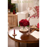 Artificial Flowers In Vase, Silk Burgundy Classical Red Peonies Flowers For Vase With Faux Water, Fake Flower Arrangements For Winter Coffee Christmas Dining Table Centerpieces Decor & Mom'S Gift