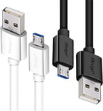 2 Pack Micro USB Cable 10FT and 6FT Extra Long Android Charger Cord for PS4 Controller Kindle Security Camera