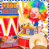 6 Pcs Circus Carnival Party Decorations Carnival Centerpieces For Tables Circus Theme Party Decorations Wooden Carnival Centerpieces For Cake Toppers Birthday Party Favors Supplies
