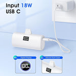 6000mAh Mini Portable Charger, 20W Fast Power Bank for iPhone 14/13/12