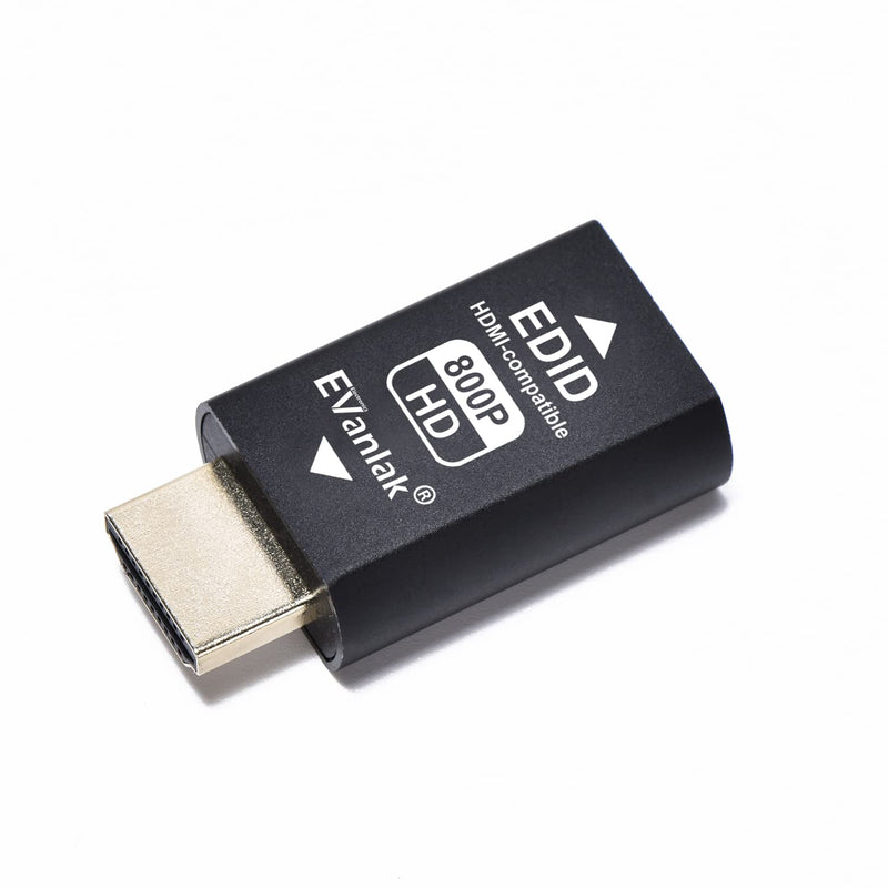 Hdmi Edid Emulator Passthrough Dongle (3Rd Generrtion Premium Aluminum) Elimin