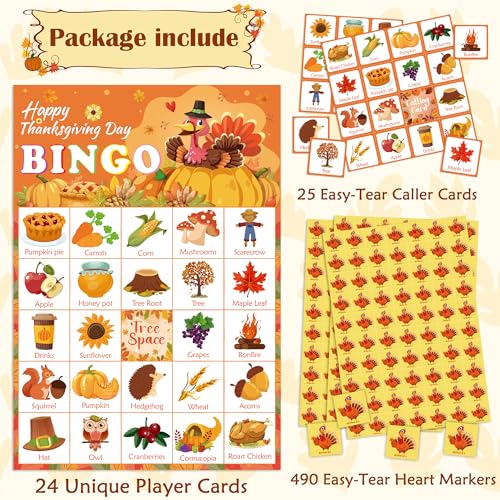 Pumpkin Decor Set, 23 PCS Fall Harvest Bowl Filler Decorations