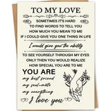 Romantic Valentines Day Card For Him Her - To My Love Valentines Day Gifts