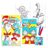Dr. Seuss Birthday Party Favors for Kids - Bundle of 24 Dr. Seuss Activity Packs for with Mini Coloring Book Stickers | Cat in the Hat Party Supplies