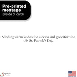 Happy St. Patrick'S Day Cards For Family & Business (Lucky Clover) Saint Patrick Bulk Greeting Card Set Pack Of 18 With Envelopes (5X7 Inch - A7) Great For Office, Work, Employees & Clients Spd2502