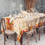 Fall Thanksgiving Party Supplies, Disposable Tablecloth, Plastic Table Cover For Autumn Party Decorations And Thanksgiving Party Decorations, 3 Pack, 54”X108”
