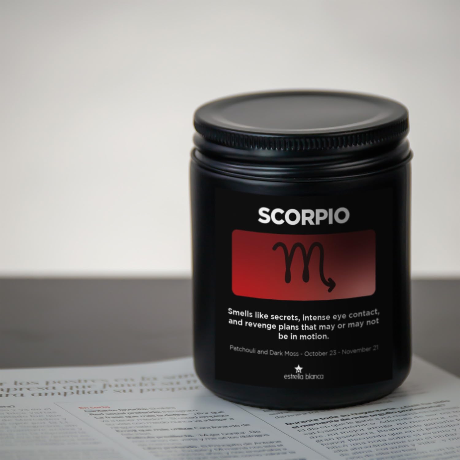 9Oz Scorpio Gifts October November Birthday Astrology Gifts For Women, Candles For Women Scented Candle For Home, Soy Wax, For Zodiac Birthdate, Zodiac Candles