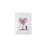 3D Pop Up Heart Tree Card, Handmade Love Tree Pop Up Card, 3D Popup Cards For Valentines Day, Wedding, Anniversary, Love, Romance, Card For Husband Wife Boyfriend Girlfriend, L08