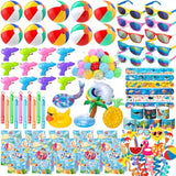 Pool Party Favors, 85 Pcs Beach Party Favors Party Bag Stuffers For Kids, And More For Summer Party Favors, Luau Party Favors, Birthday Party Supplies