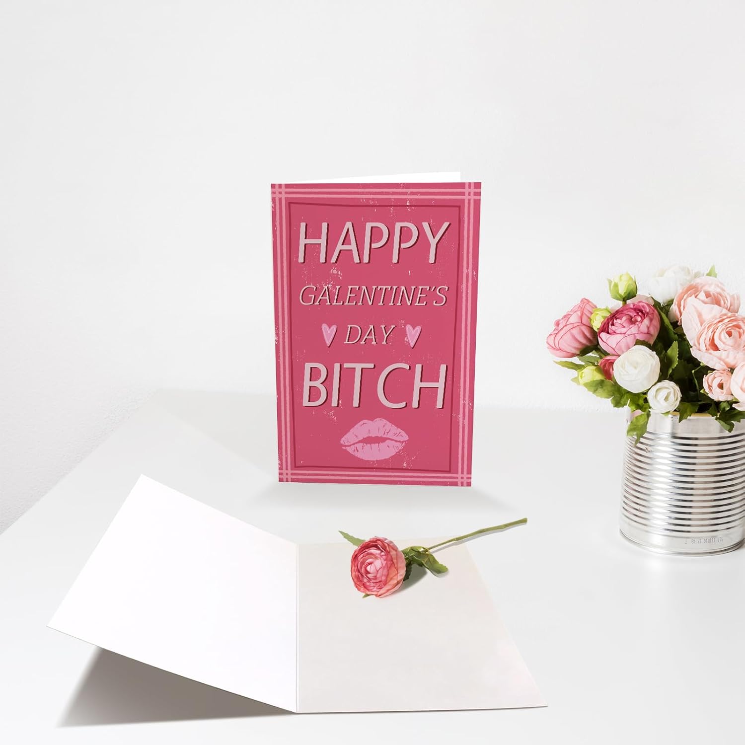 Funny Galentines Day Card For Her, Happy Galentine'S Day Card For Bestie Sister, Galentines Day Gift For Women Lady Girl, Best Friend Galentine'S Day Card