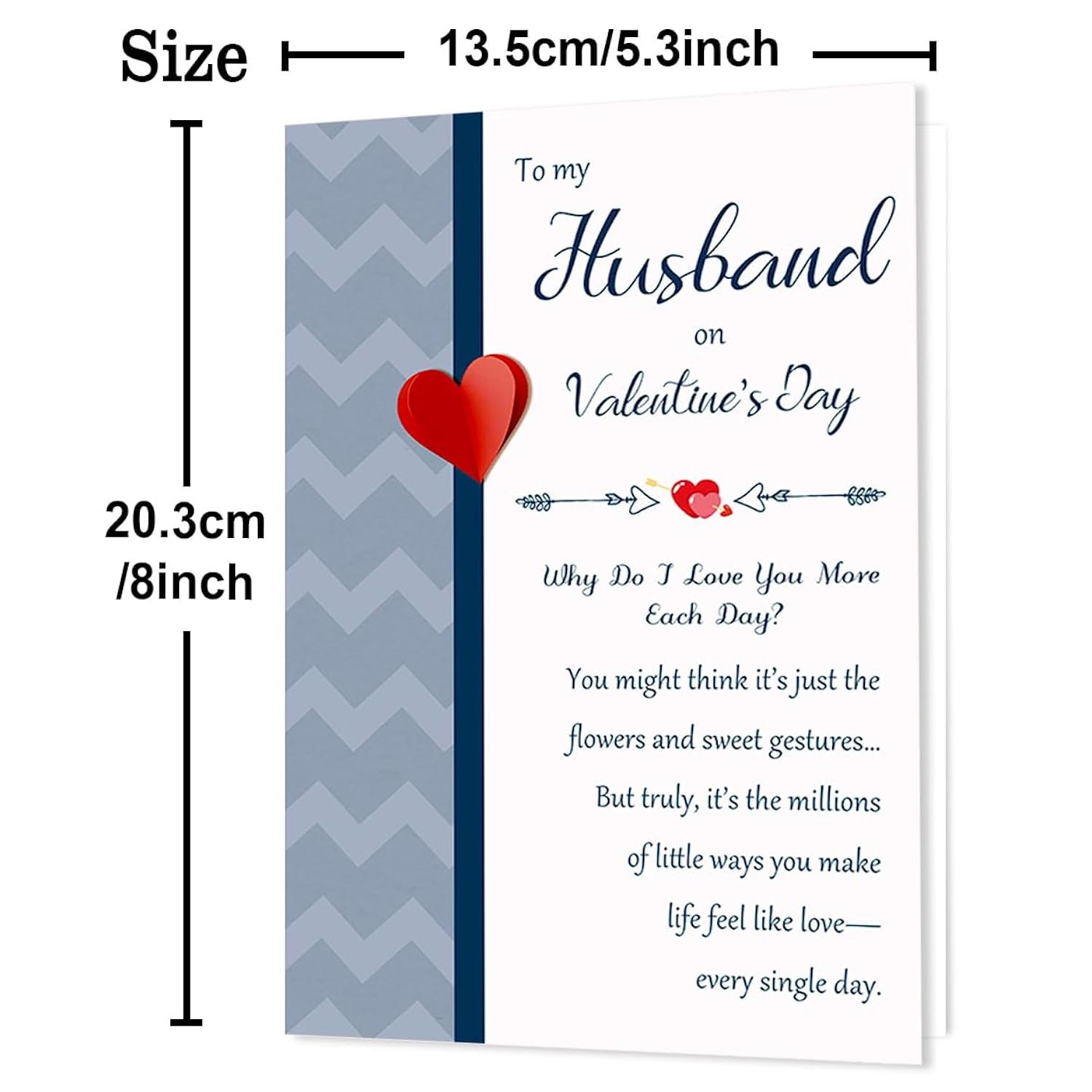 Husband Valentines Day Card, Romantic Valentines Day Cards Gifts For Husband From Wife, Funny Valentine'S Day Gifts For Him