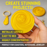 Yellow Pigment Paste For Epoxy Resin – Ultra-Opaque 'Summer Yellow' Resin Colorant, 191G/6.7Oz – Smooth Blend For Epoxy Art, Jewelry, Diy Crafts