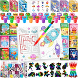 192Pcs Kids Party Favors Mini Coloring Books Crayon Slap Bracelets Stickers Set Bulk For Kids 4-8-12 Classroom Birthday Gifts Goodie Bags Pinata Stuffers School Rewards Crafts Supplies