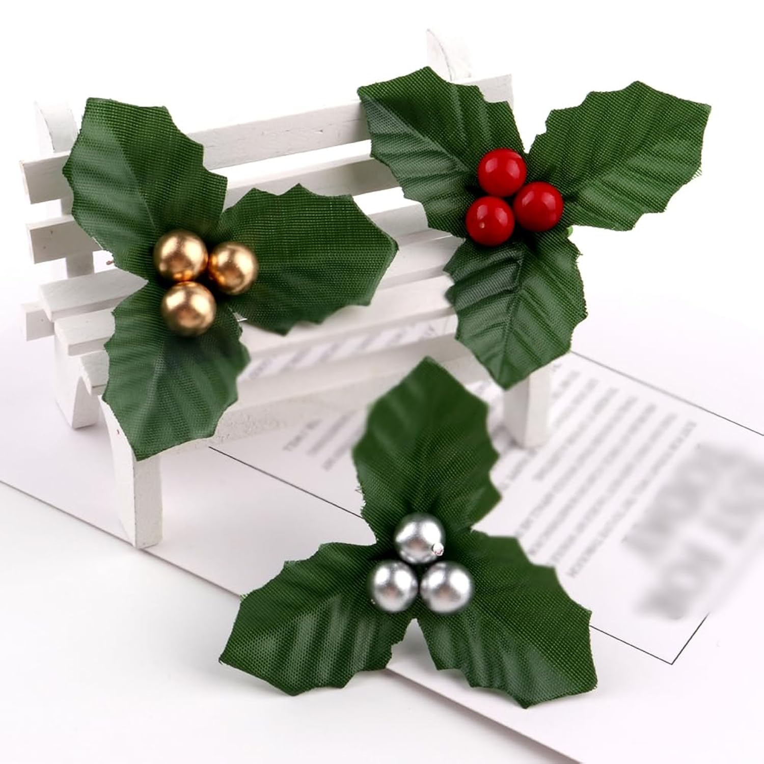 20 Pcs Christmas Holly Berries Faux Berry Flowers With Leaves Xmas Berry Picks Christmas Wreath Branches Christmas Vase Fillers Red