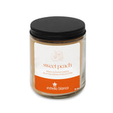 Peach Scented Candle, 9Oz Clear Glass Jar, Fruity Home Fragrance, Scented Candles For Home, Soy Candles For Home Scent, Candle Gift For Women Men, Home Fragrance Decoration