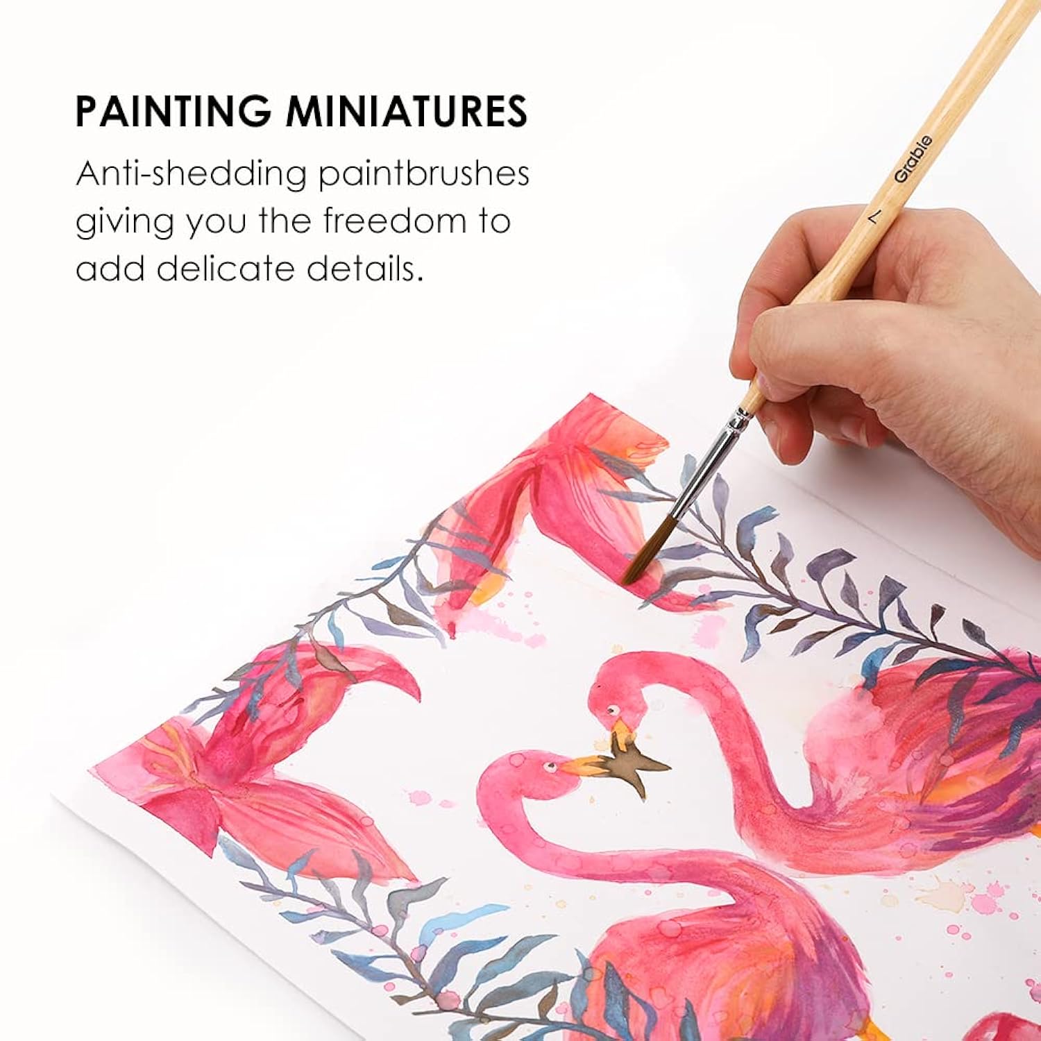 Paint Brush Set, 11 Pcs Miniature Brushes For Fine Detailing & Art Painting - Acrylic, Watercolor, Oil, Models And Gouache