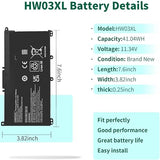 41.04Wh HW03XL Laptop Battery Replacement for HP Pavilion 15-EG Series