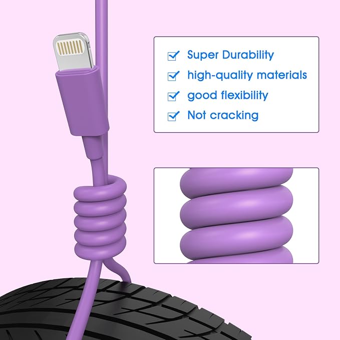 6 Pack Apple MFi Certified Lightning Charger Cable 3FT 6FT 10FT Fast Charging USB Cord for iPhone 14 13 12 11 iPad