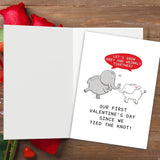 Funny First Valentine Card For Him Her, First Valentines Day Gifts For Husband Wife, “Let‘S Grow Grey & Wrinkly” Card For Newlyweds