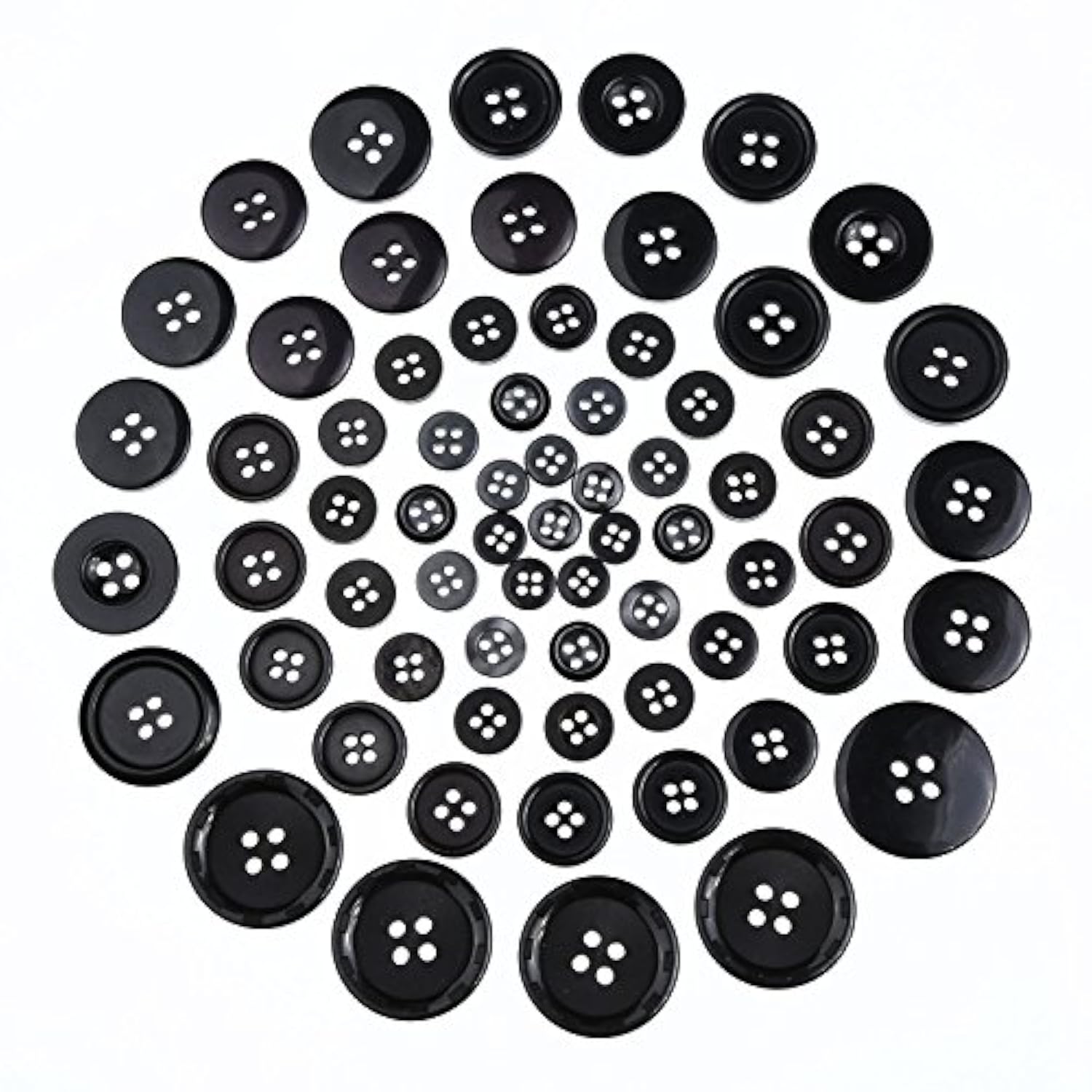 400 Pieces Buttons Round Resin Button Sewing Craft Buttons With Storag